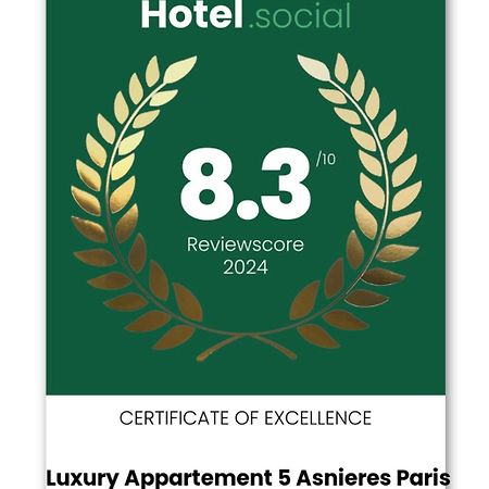Luxury Appartement 5 Asnieres Paris Экстерьер фото